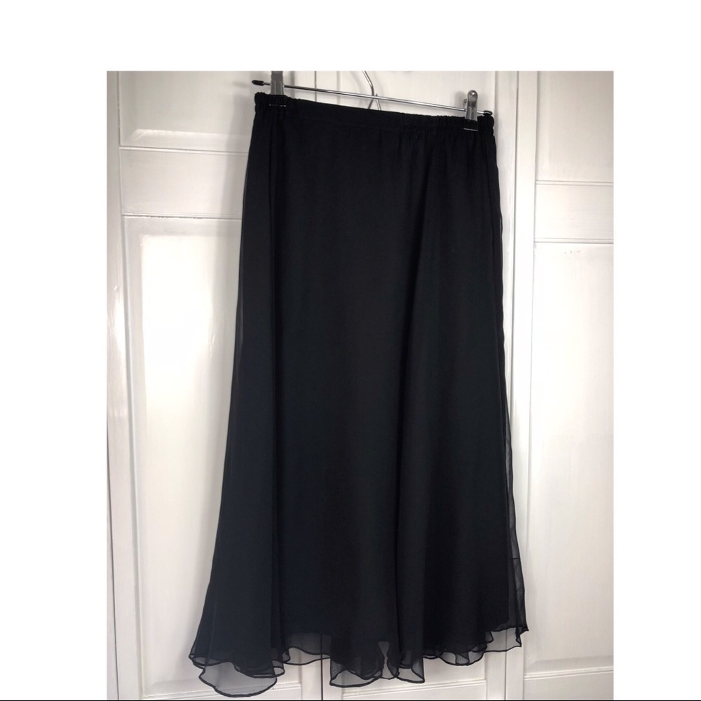 SHEER BLACK BALLET SKIRT (0921)